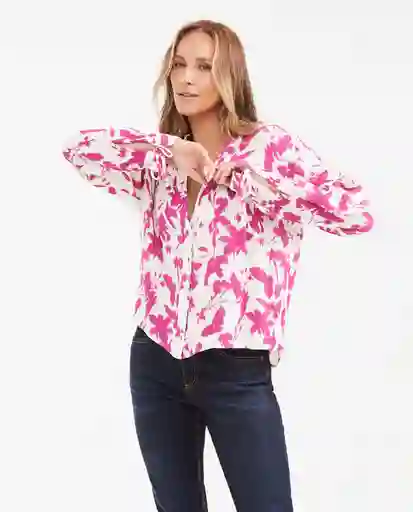 Camisa Lurex Sleeveless Blouse Femenino Rosado Talla L Chevignon