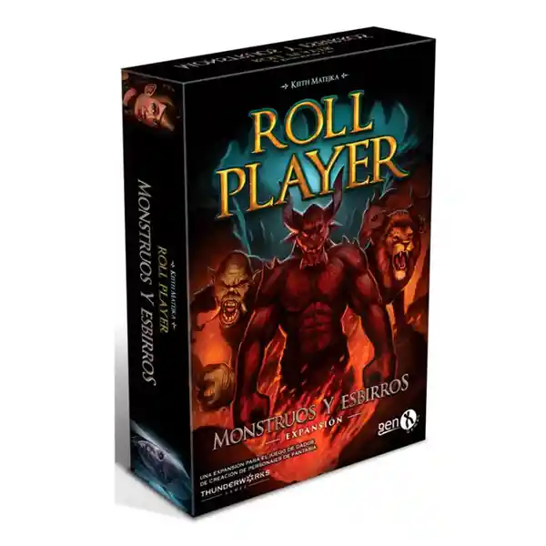 Asmodee Juego de Mesa Roll Player Exp Monstruos y Esbirros