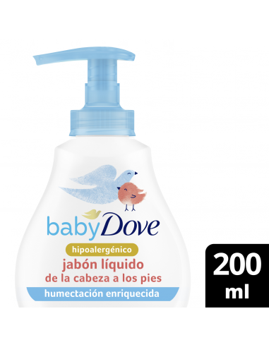 Dove Baby Jabón Líquido Humectación Enriquecida 200 ml