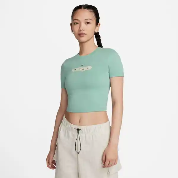 Nike Camiseta W Nsw Tee Oc 2 Slim Crop Verde T.S Ref: FD2571-309