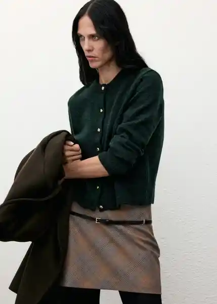 Cárdigan Eliote Verde Talla S Mujer Mango