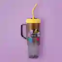 Vaso de Con Pitillo Serie Bt21 Amarillo Miniso