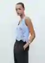 Top Garden Celeste Talla S Mujer Mango