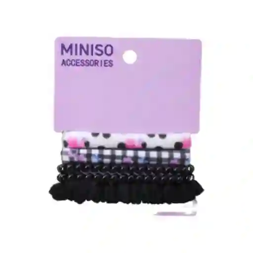 Set de Ligas Para Cabello Flores Serie Miniso