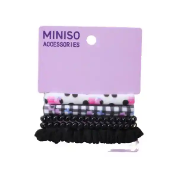 Set de Ligas Para Cabello Flores Serie Miniso