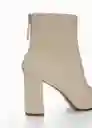 Botines es Giana Beige Talla 41 Mujer Mango