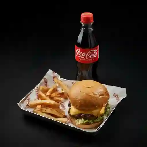 Cheese burger sencilla en combo