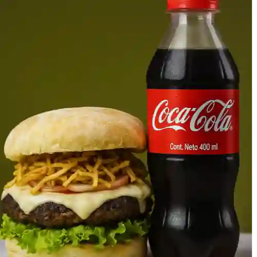 Combo Hamburguesa Sencilla +Cocacola Orig 400ml