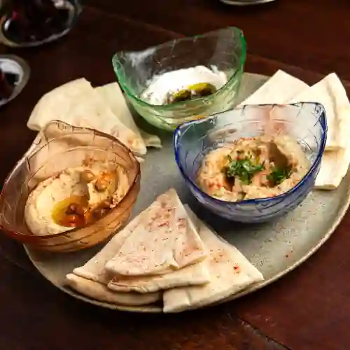 Hummus, Babaganoush y Labne