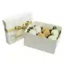 Caja 6 Fresas Tradicional Blanca
