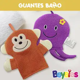 Beybies Guante Esponja Baño Bebé Pulpo