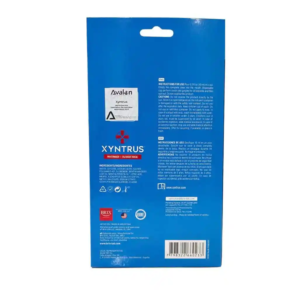 Xyntrus Enjuague Bucal Cero Alcohol