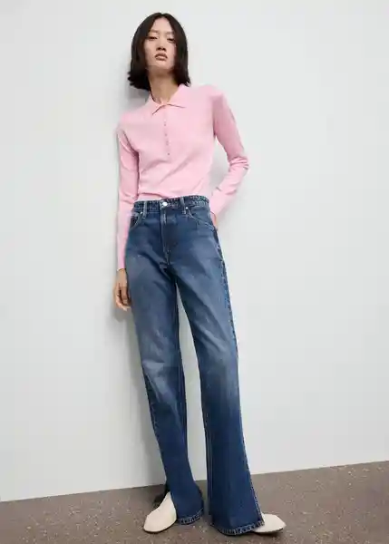 Saco Jersey Titos Rosa Talla S Mujer Mango