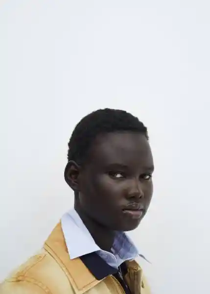 Chaqueta Worker Camel Talla S Mujer Mango