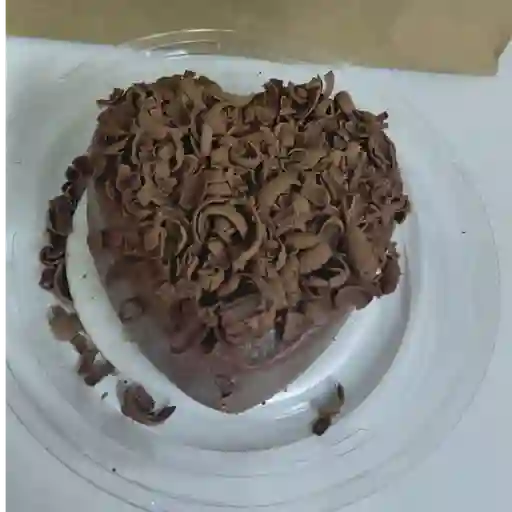 Torta chocolate personal corazon