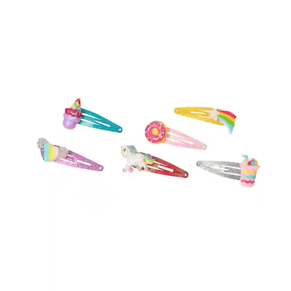 Set de Hebillas Infantiles Para Cabello Arcoiris Miniso