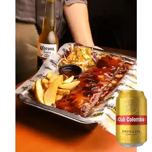 Costilla st louis+club col. dorada 355ml