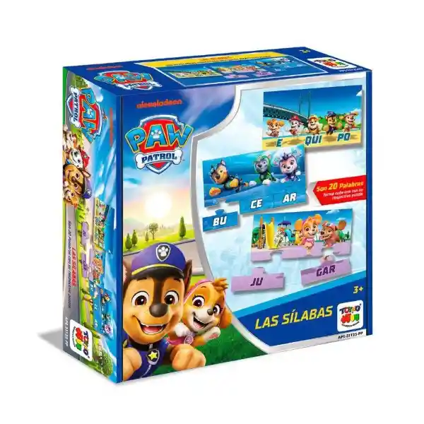 Toyng Juego de Mesa Separando Sílabas Paw Patrol