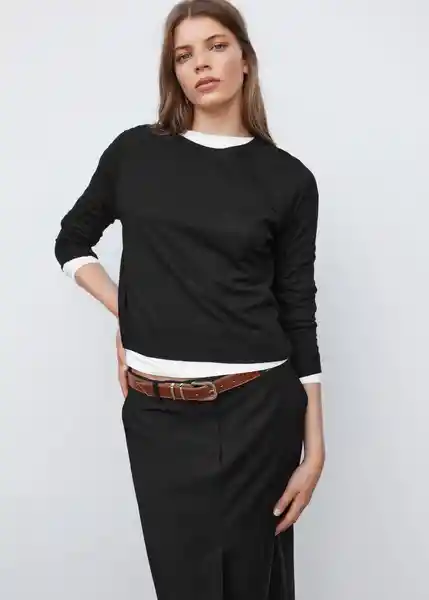 Jersey Lucca Negro Talla M Mujer Mango