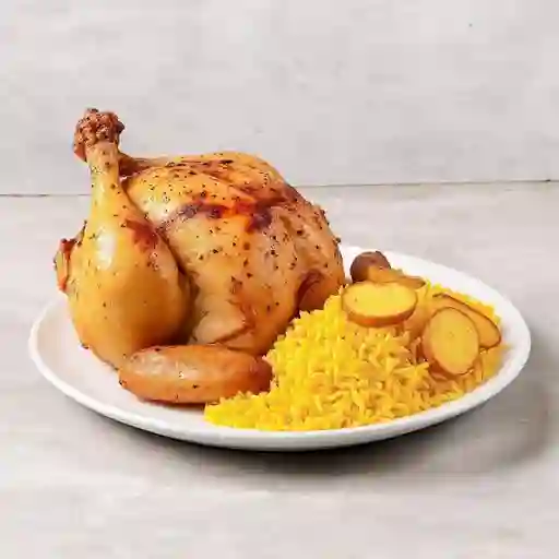 Pollo Entero Con Chaufa