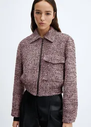 Chaqueta Grace Rosa Talla XS Mujer Mango