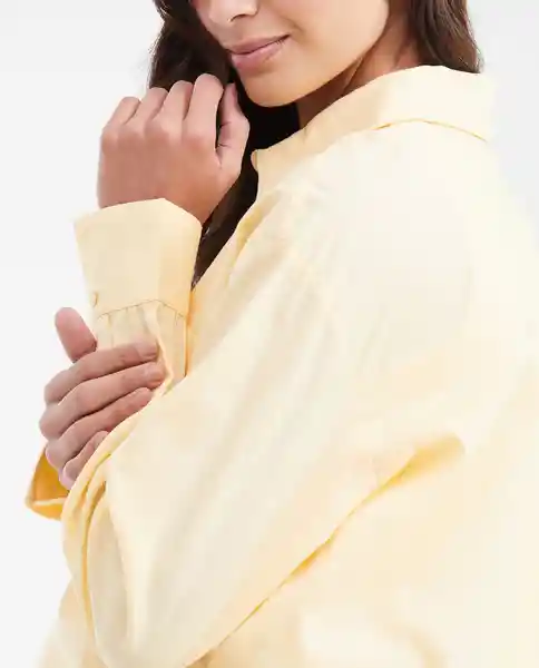 Camisa Linen Essential Amarillo Impala Claro Talla S Chevignon