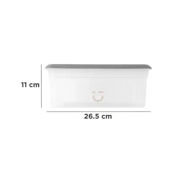Organizador Almacenamiento Serie Silver Gray Gris Oscuro Miniso