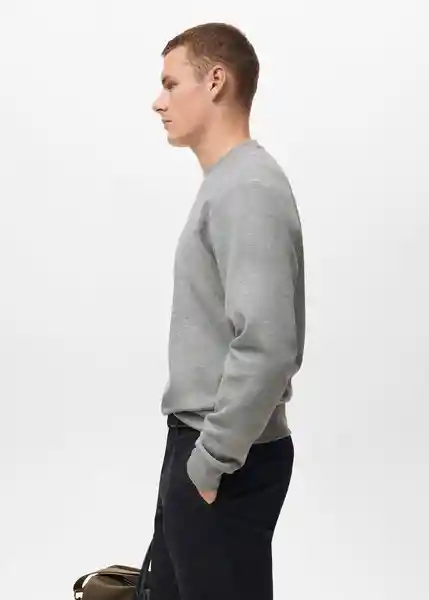 Buzo Sudadera Nola Gris Medio Vigore Talla M Hombre Mango