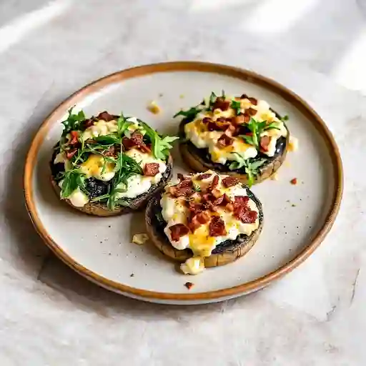 Portobello Con Ricota Al Horno