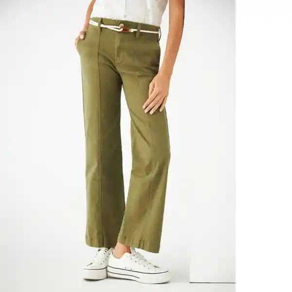 Pantalón Verde Talla 16 631F007 160541 Esprit