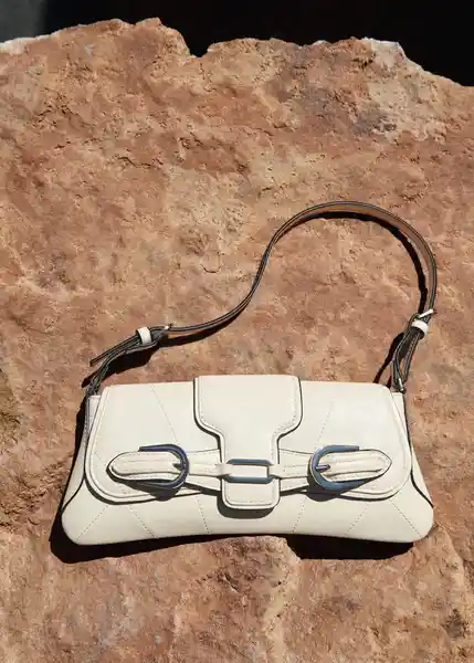 Bolso M Nachi Off White Talla 99 Mujer Mango