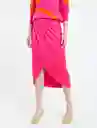 Falda Peri Mujer Rosa Fandango Oscuro Talla 8 Naf Naf