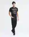 Graphic Duck T-shirt M/c Negro Sombrío Ultraoscuro Talla Xxl Hombre Chevignon