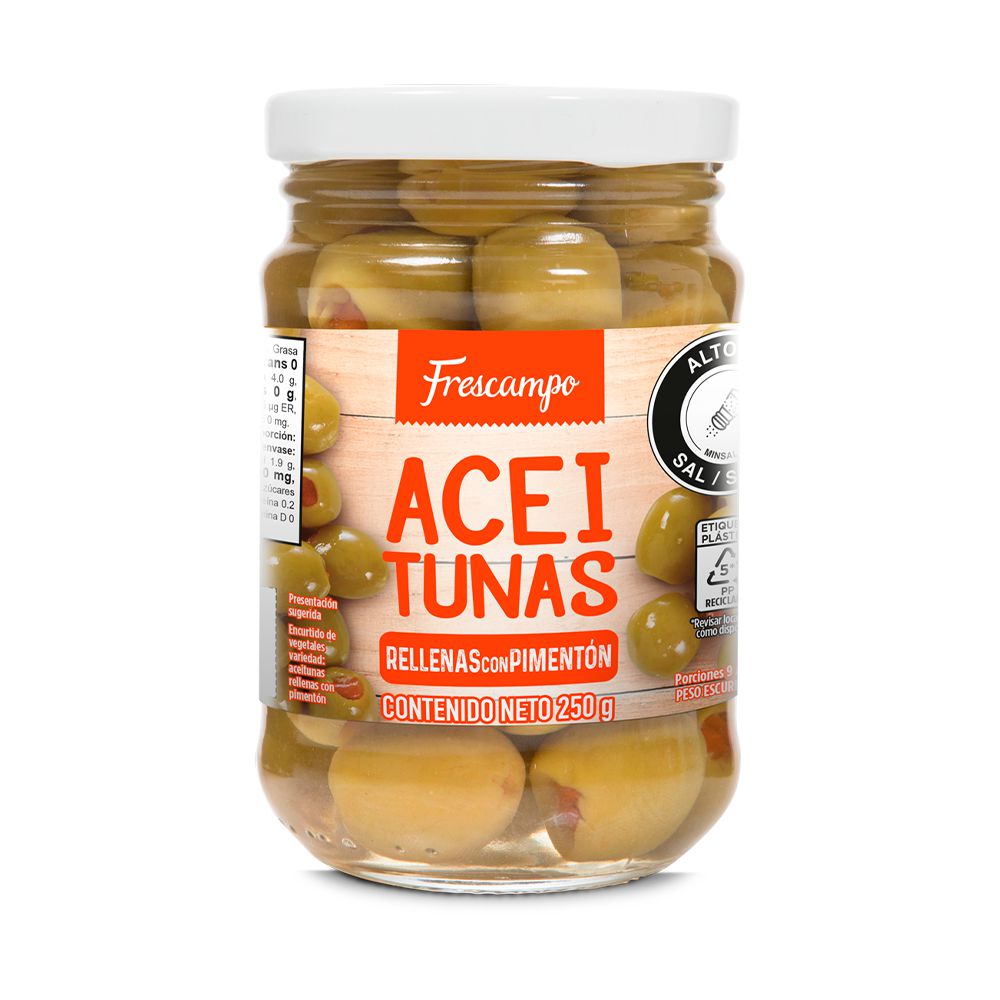Frescampo Aceitunas Rellenas Pimenton250 Gr
