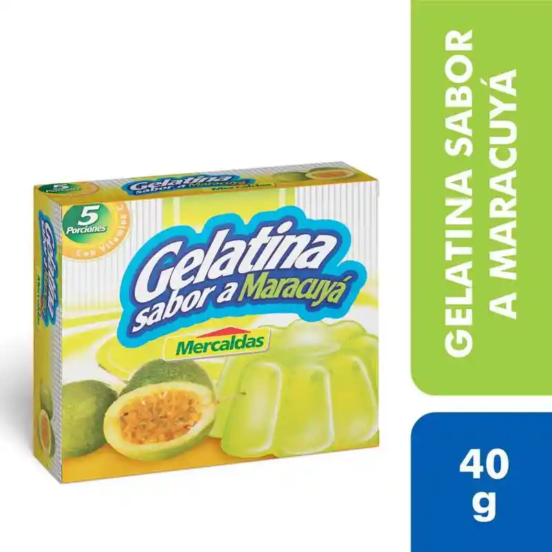 Mercaldas Gelatina en Polvo Maracuyá