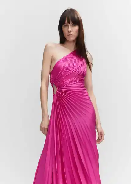 Vestido Claudia Fucsia Talla XL Mujer Mango