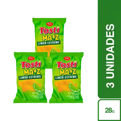 3 x Pasabocas Maiz Limon Extremo