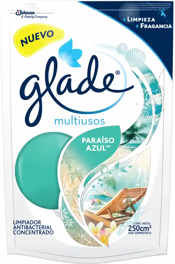 Limpiador Glade Paraíso Azul 250 ml