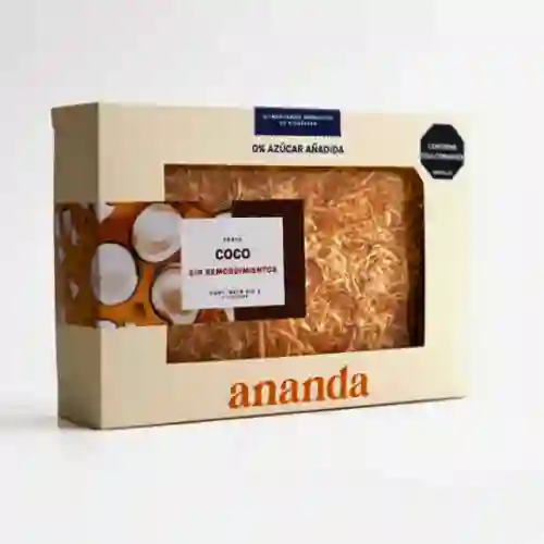 Torta de coco sin azúcar añadida