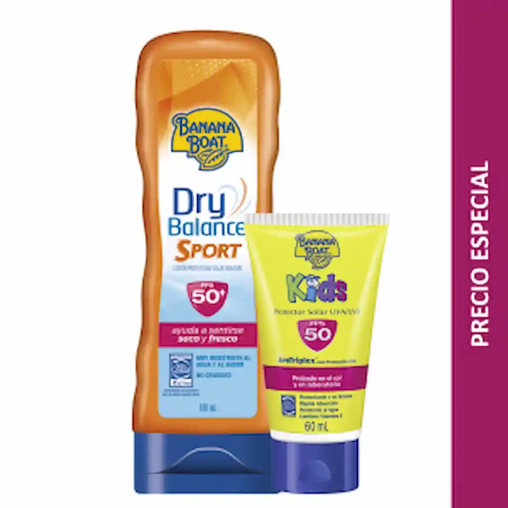 Banana Boat Dry Balance Sport Spf 50 + Protector Solar Kids