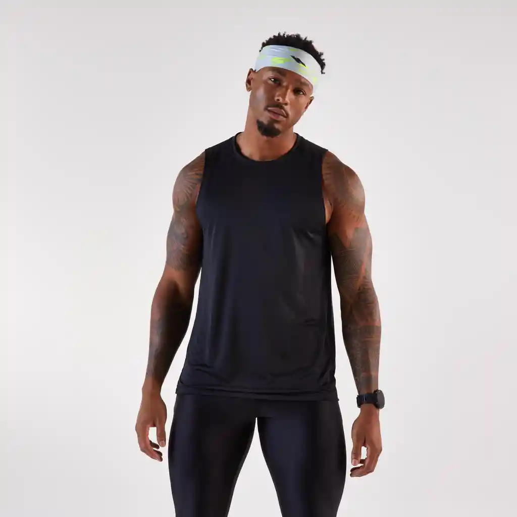 Camiseta Esqueleto de Running Kiprun Run 100 Para Hombre - Negro