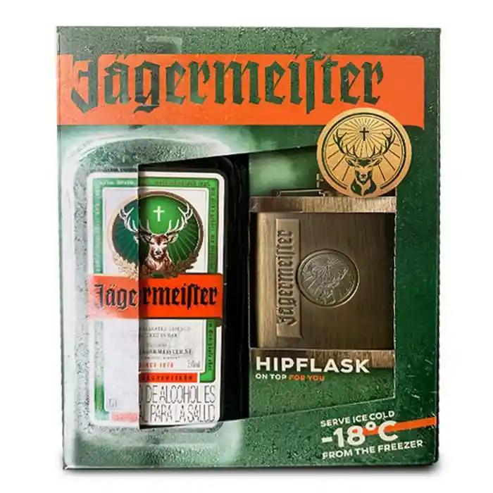  Licor De Hierbas + Licorera Jägermeister 
