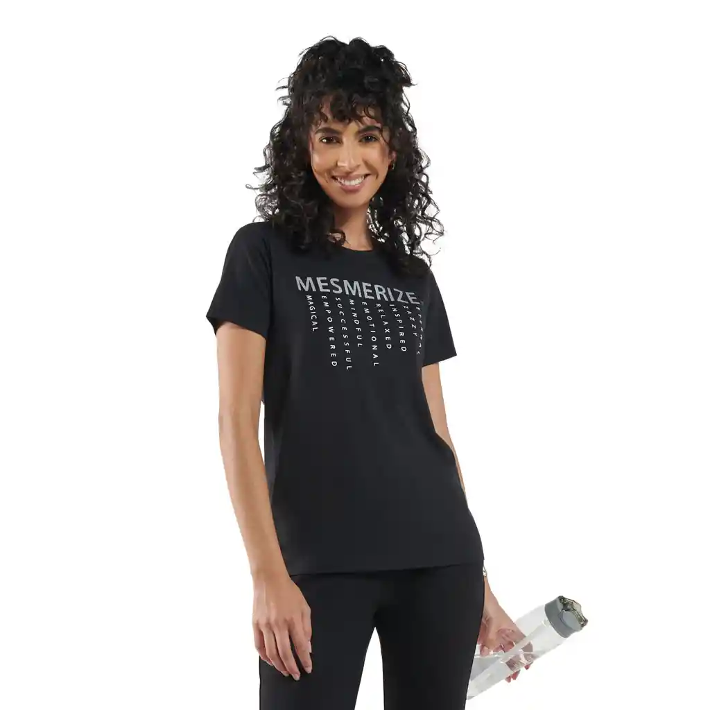 Camiseta Para Mujer Dusti Negra