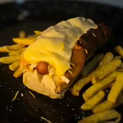 Perro Sencillo con Papas