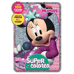 Disney Libro Para Colorear Minnie Dj Super Colorea