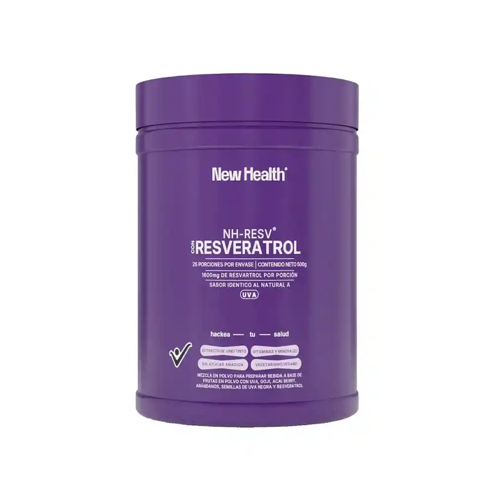 Nh-resv Resveratrol Sabor Uva New Health Pote