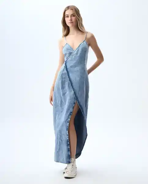 Vestido Mujer Azul Talla M 371G000_AZU114604 Americanino