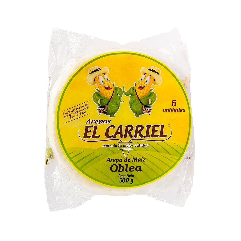 El Carriel Arepa de Maíz Oblea 500 g