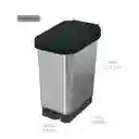 Estrabins Papelera Pedal Negro 44 L 4-1040574