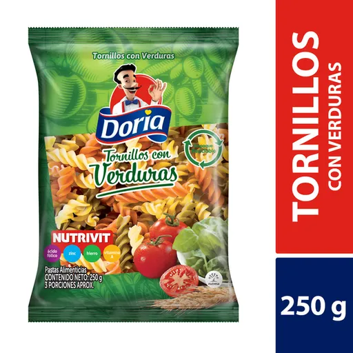 Doria Pasta Tornillos con Verduras